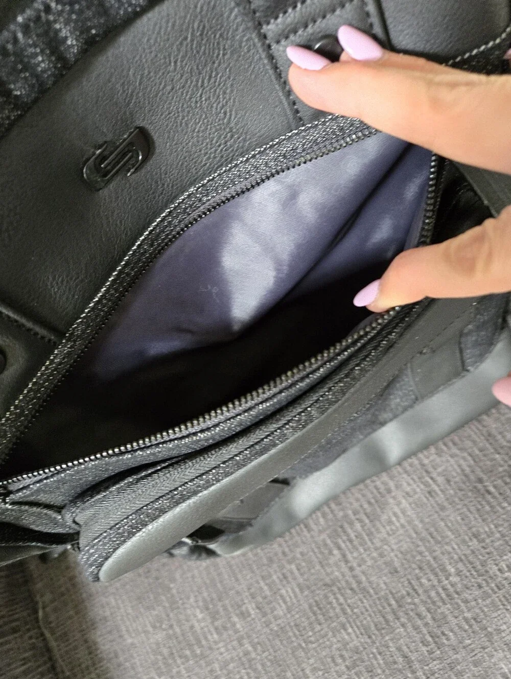 Solo Crosby Black Denim Backpack